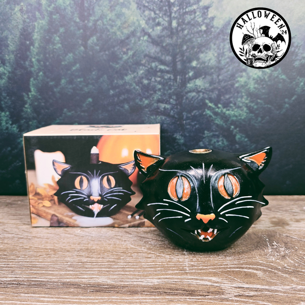 Black Cat Backflow Incense Burner