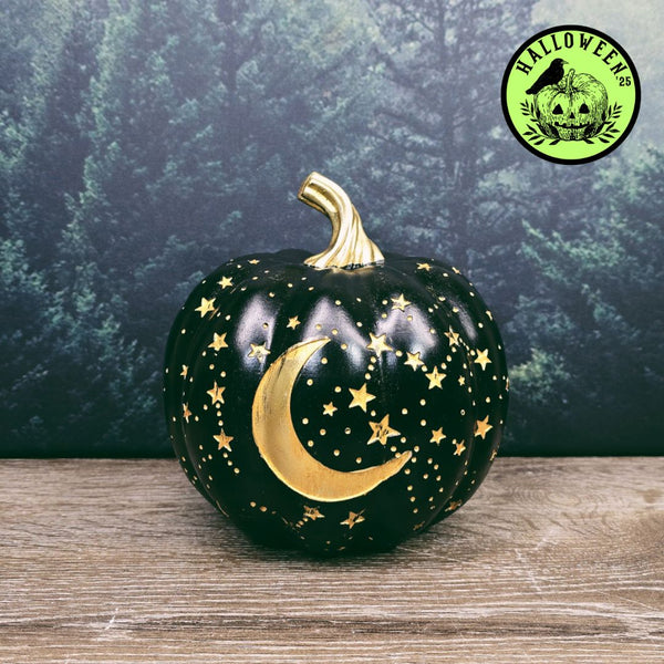Star & Moon Pumpkin Ornament