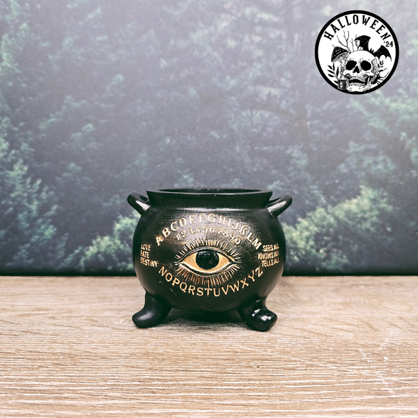 Ouija Print Cauldron Tealight Candle Holder