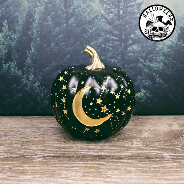 Star & Moon Pumpkin Ornament