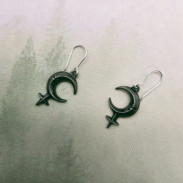 Lilith Pewter Earrings by Alchemy Gothic