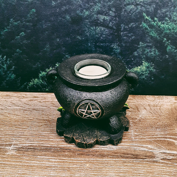 Witches Cauldron Tealight Candle Holder