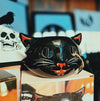 Spooky Black Cat Ceramic Oil Burner