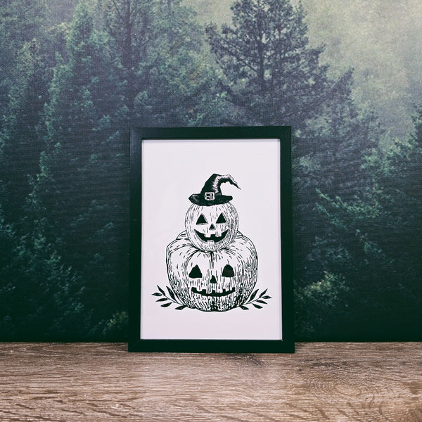 5 x 7 Framed Halloween Print