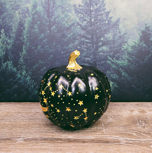 Star & Moon Pumpkin Ornament