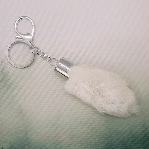 Lucky Rabbit's Foot Keychain