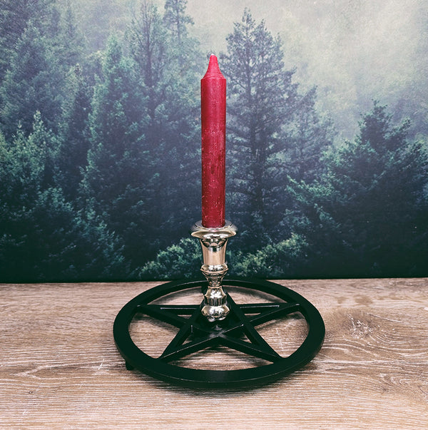 Pentagram Taper Candle Holder