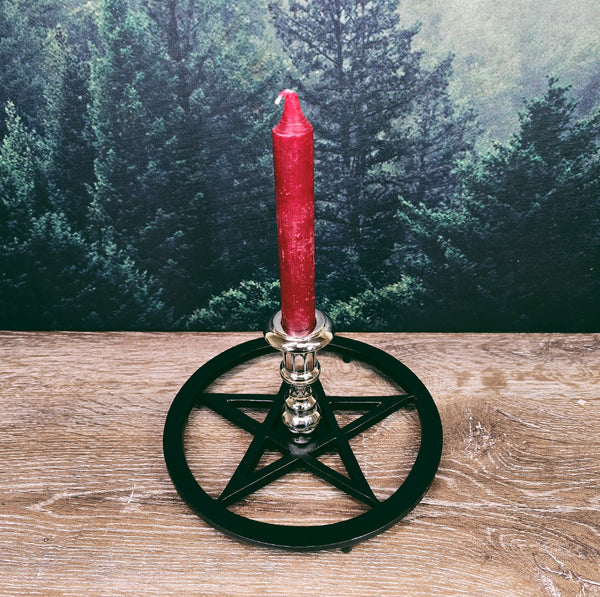 Pentagram Taper Candle Holder