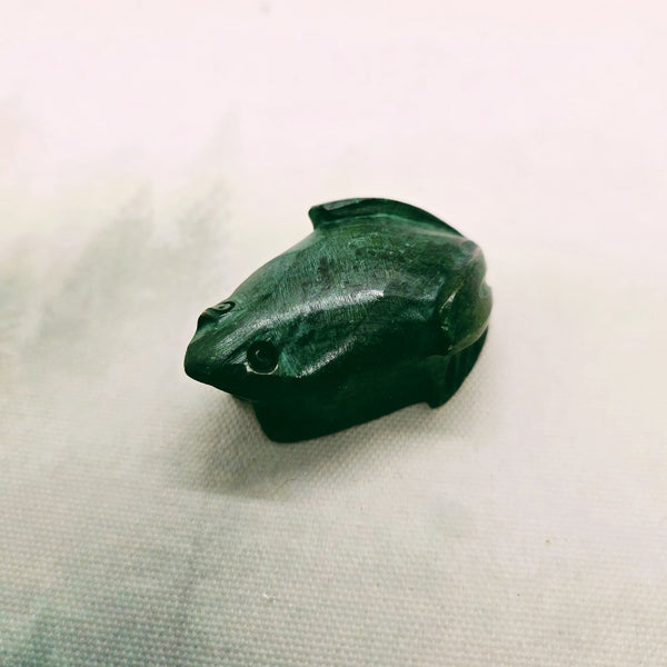 Lucky Soapstone Frog