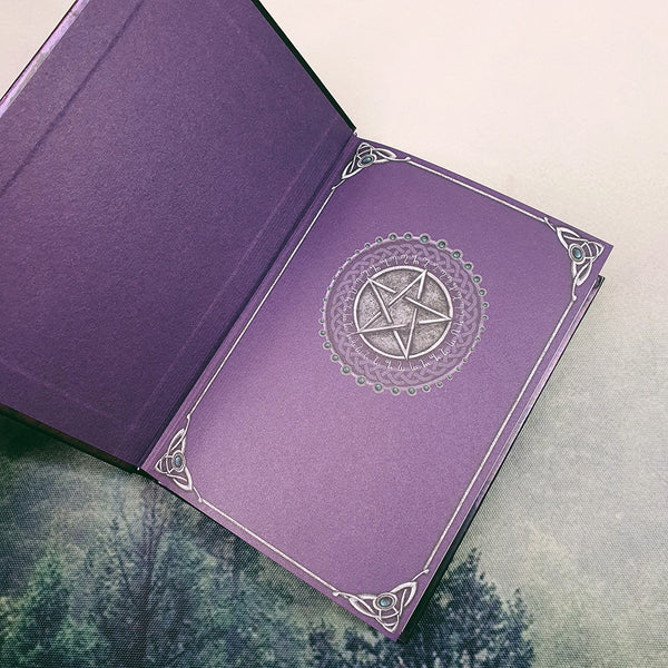 Embossed Purple Spell Book Journal