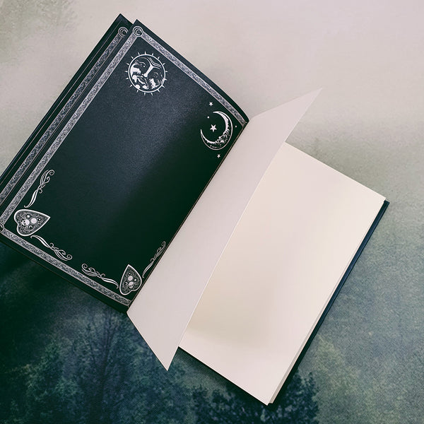 Embossed Black and White Spirit Board Journal