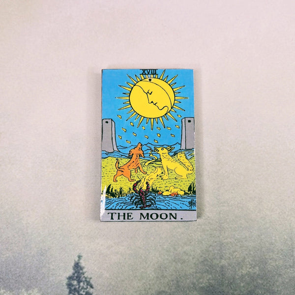 The Moon Wooden Tarot Card Incense Burner