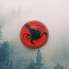 Black Scorpion in 63mm Red Resin Dome