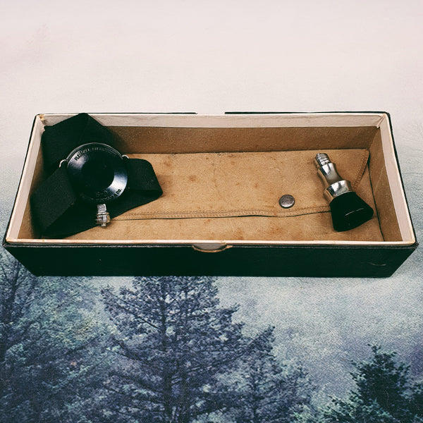 Vintage Becton Dickinson Triple Change Fleischer Model Stethoscope Box + Components