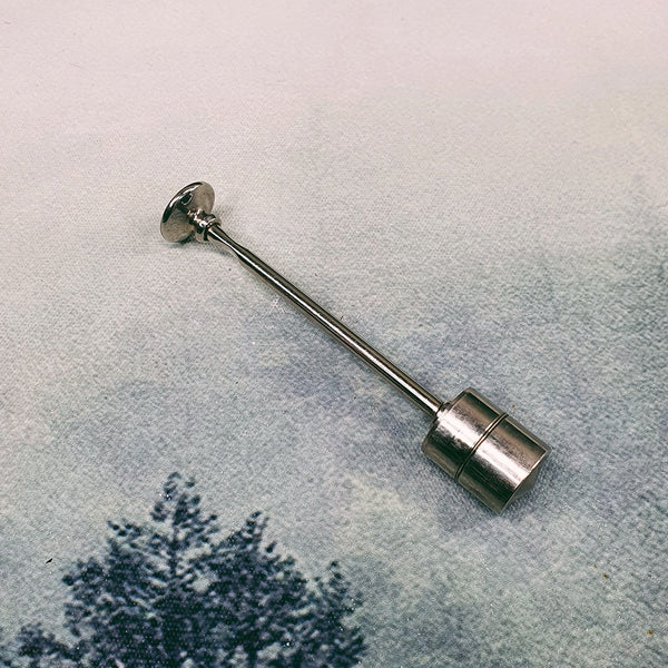 Vintage Original Record 95mm Stainless Steel Syringe Plunger